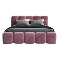 POLSTERBETT SONIC 90 x 200 cm Rosa - Rosa, Textil (90/200cm) - A&J MöbelLand