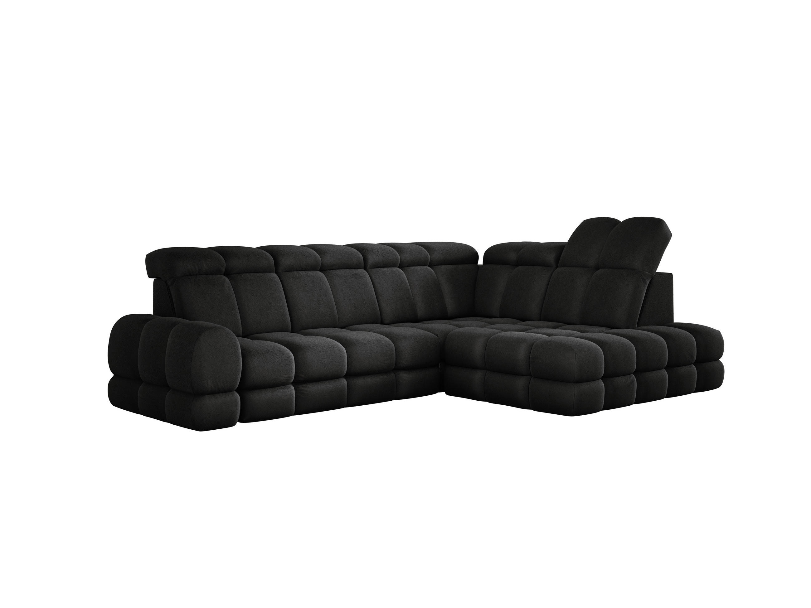 ECKSOFA TOLLO Solar-stoff L-form 302x217x105 cm anthrazit - Schwarz, Holz/Textil (217/302cm) - DomoHome