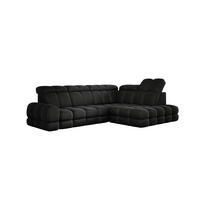 ECKSOFA TOLLO Solar-stoff L-form 302x217x105 cm anthrazit - Schwarz, Holz/Textil (217/302cm) - DomoHome
