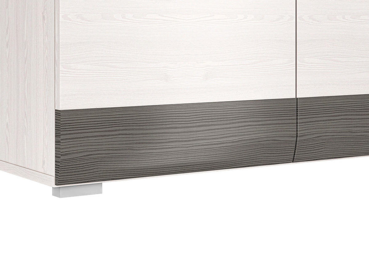 KOMMODE – 138 cm – Blanco – Grau / Kieferfarben - Grau/Kieferfarben, Holzwerkstoff (138/96/42cm) - hi-markt