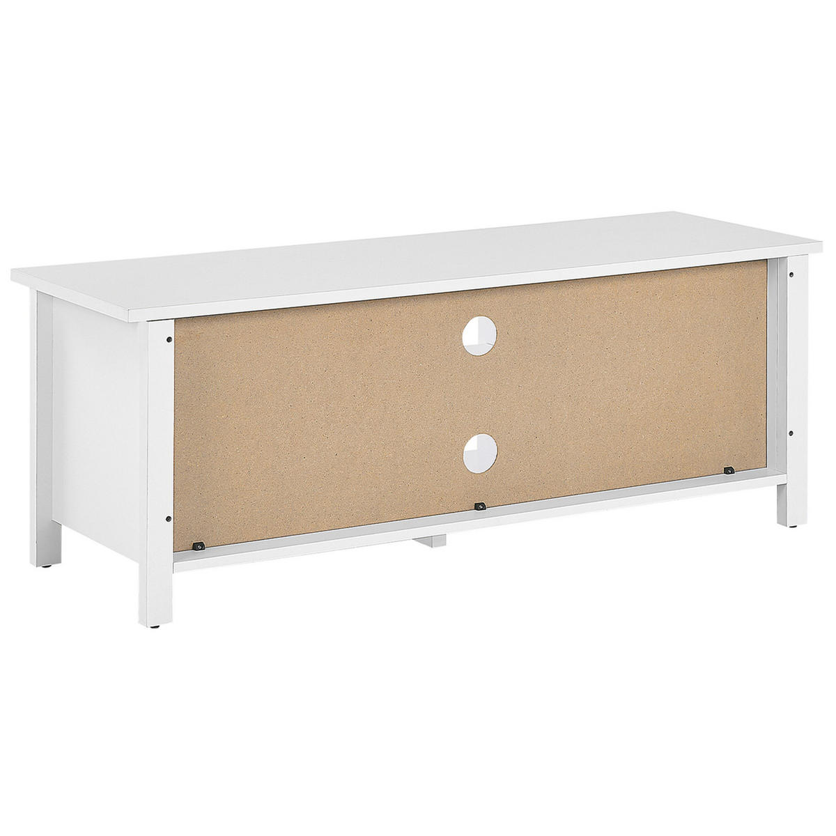 TV-MÖBEL Weiß HONOLULU 42/120/46 cm - Weiß, Holzwerkstoff (120/46/42cm) - Beliani