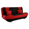 SCHLAFSOFA Pinto - Rot/Schwarz, Holzwerkstoff/Kunststoff (190/94/90cm) - MIRJAN24