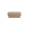 POUF Torino aus Samt sandfarben - Sandfarben, Textil (80/41/80cm) - Micadoni