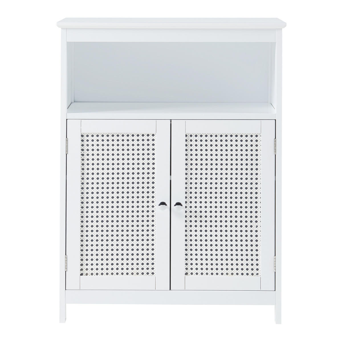 BADEZIMMERSCHRANK Karlsøy - Weiß, Holzwerkstoff (60/80/28cm) - [en.casa]