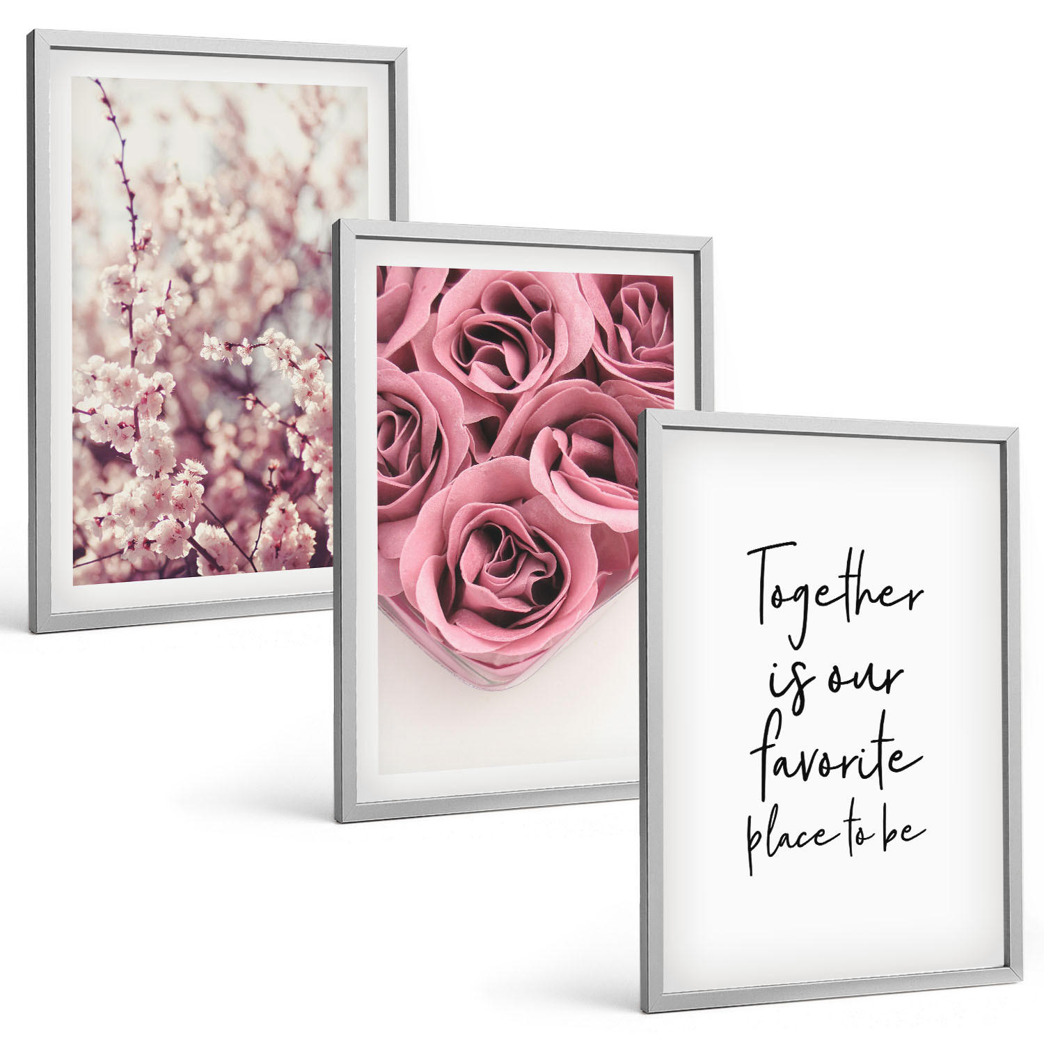 Tulup Bilder Silber 40x60 cm