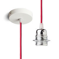 PENDELLEUCHTE ELISA red 15 W - Rot, Metall (10/10/2cm) - Rendl