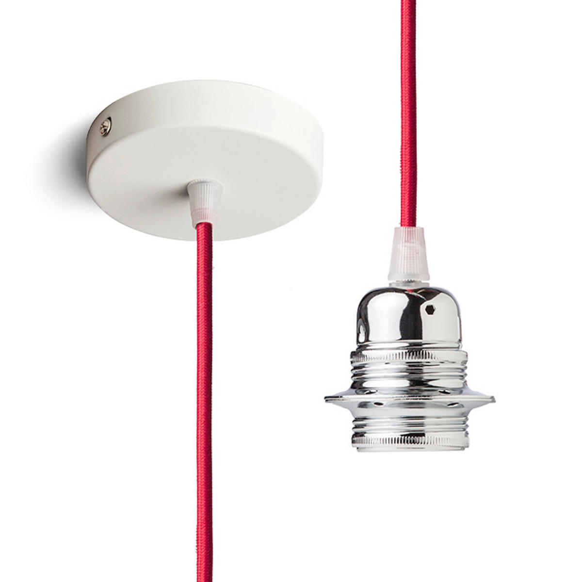 PENDELLEUCHTE ELISA red 15 W - Rot, Metall (10/10/2cm) - Rendl