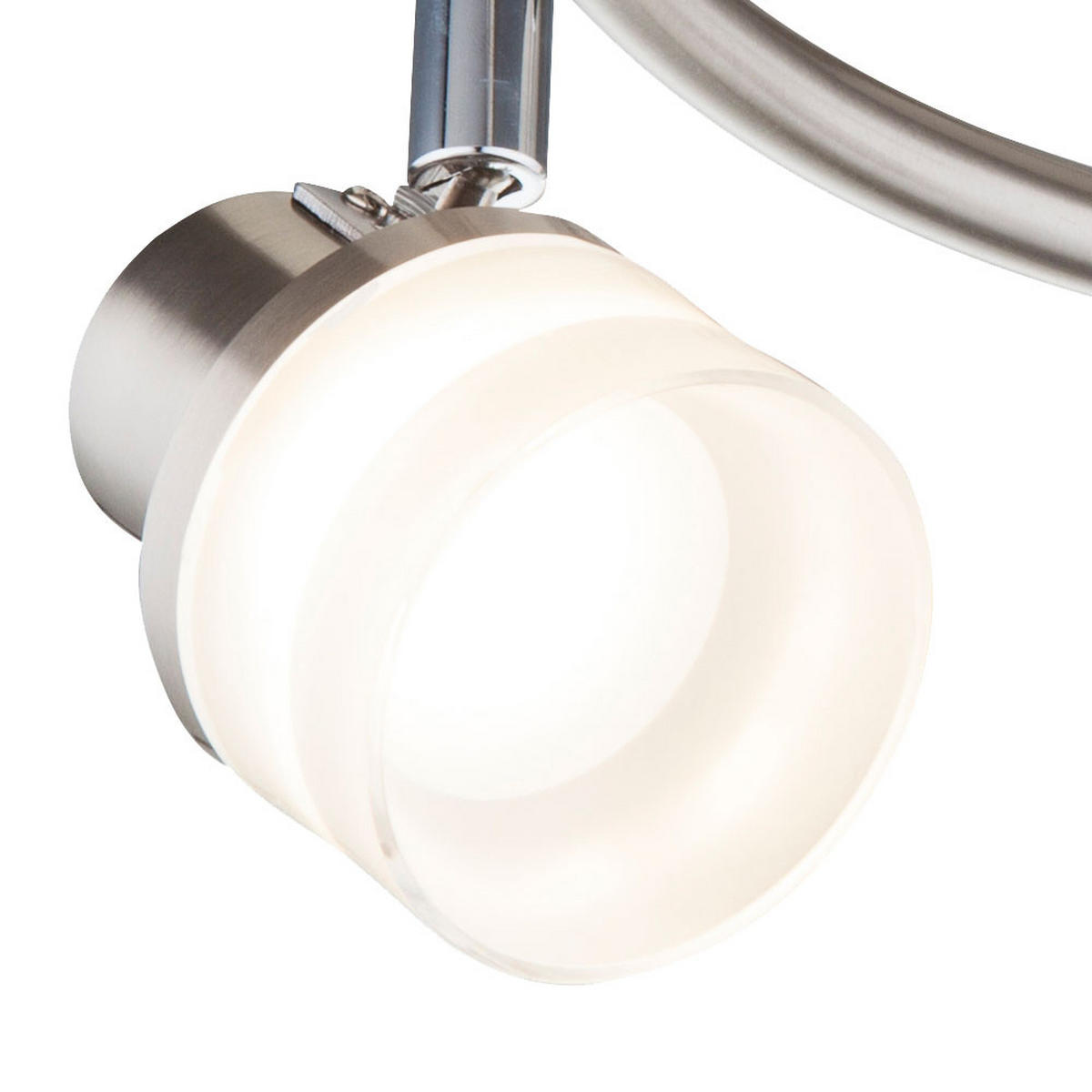 LED DECKENLEUCHTE FRISO I Silber Matt - Silberfarben, Metall (26/26/13.9cm) - Globo Lighting