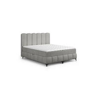 BOXBETT Isabel - Hellgrau, Holzwerkstoff/Textil (120/200cm) - Fun Möbel