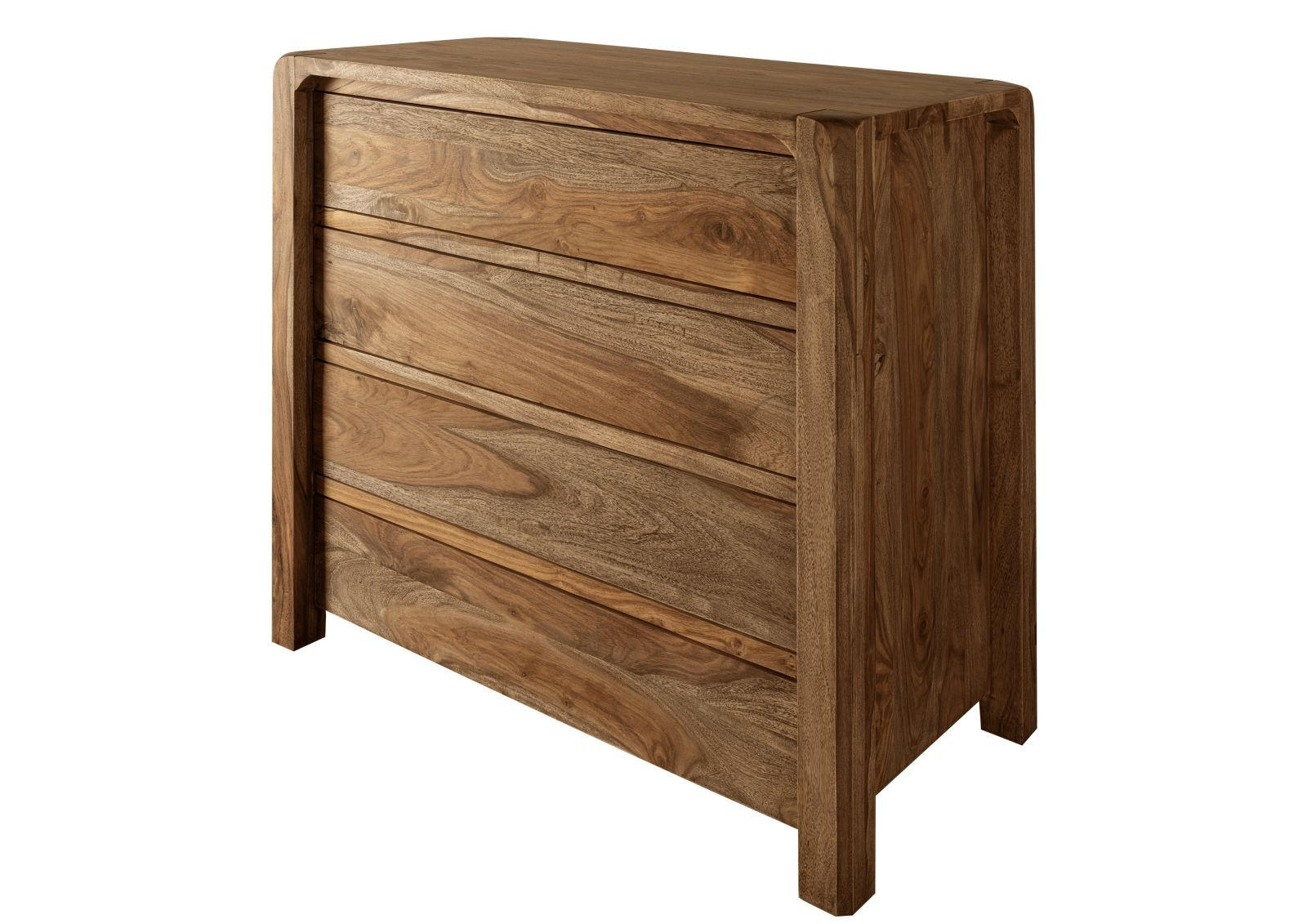 KOMMODE Sheesham 96x50x90 braun geölt BUENO #1004 - Braun, Holz (96/90/50cm) - Massivmoebel24