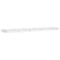 GABIONEN-HOCHBEET Verzinkter Stahl 500x100x20 cm - Silberfarben, Metall (100/20/500cm) - furnicato