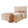 BOXBETT 160x200 cm mit Topper - Creme, Holzwerkstoff/Textil (200/200cm) - Idohome