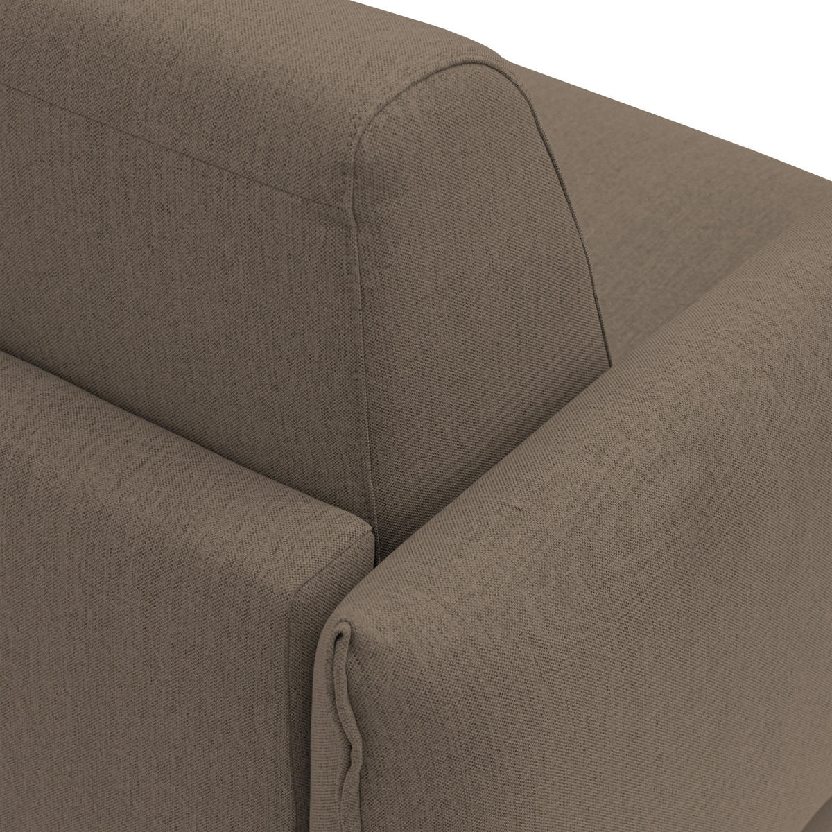 SCHLAFSOFA Scarlet - Braun, Textil (215/95/96cm) - Divani.store
