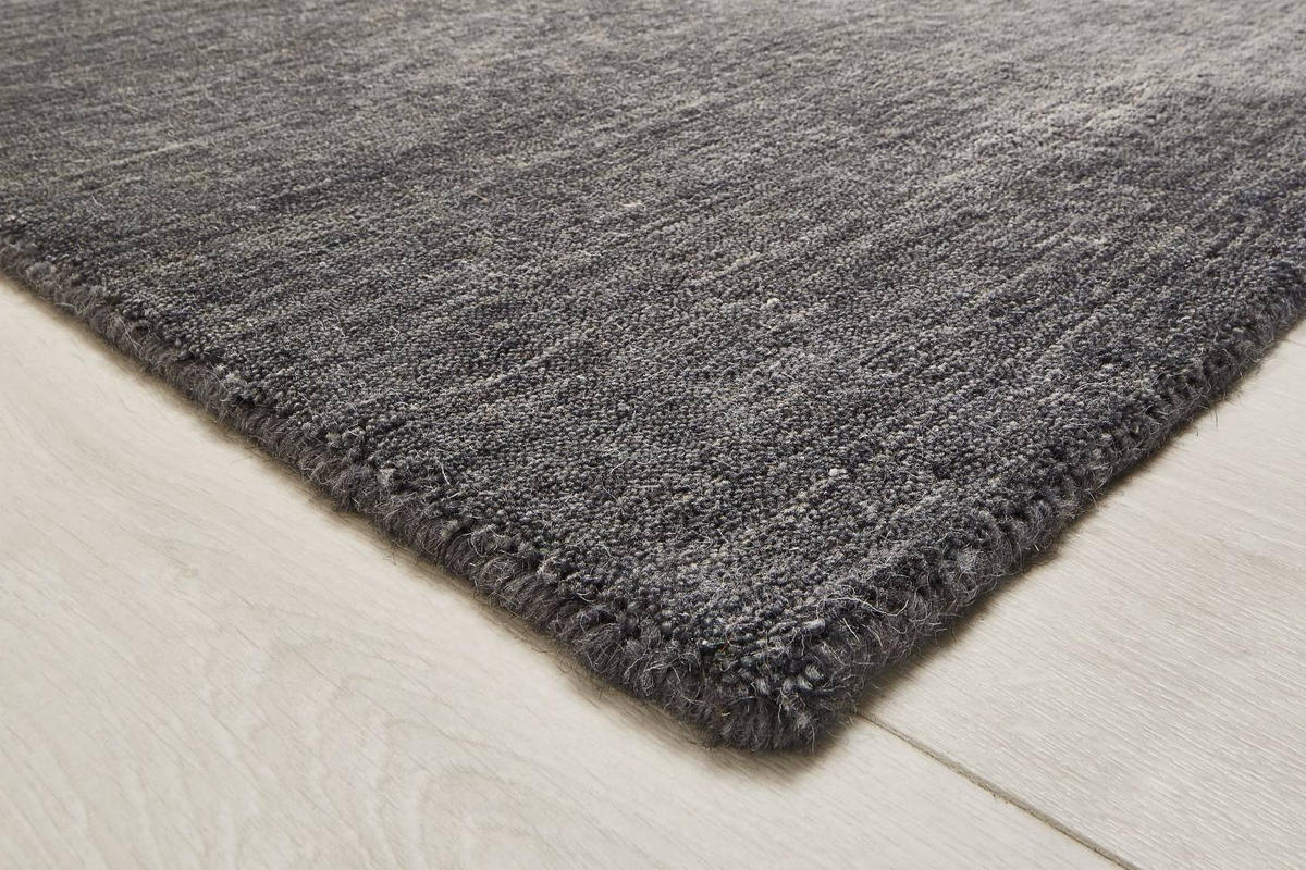 WOLLTEPPICH 170/240 cm Jaipur - Anthrazit, Naturmaterialien (170/240cm) - Steffensmeier