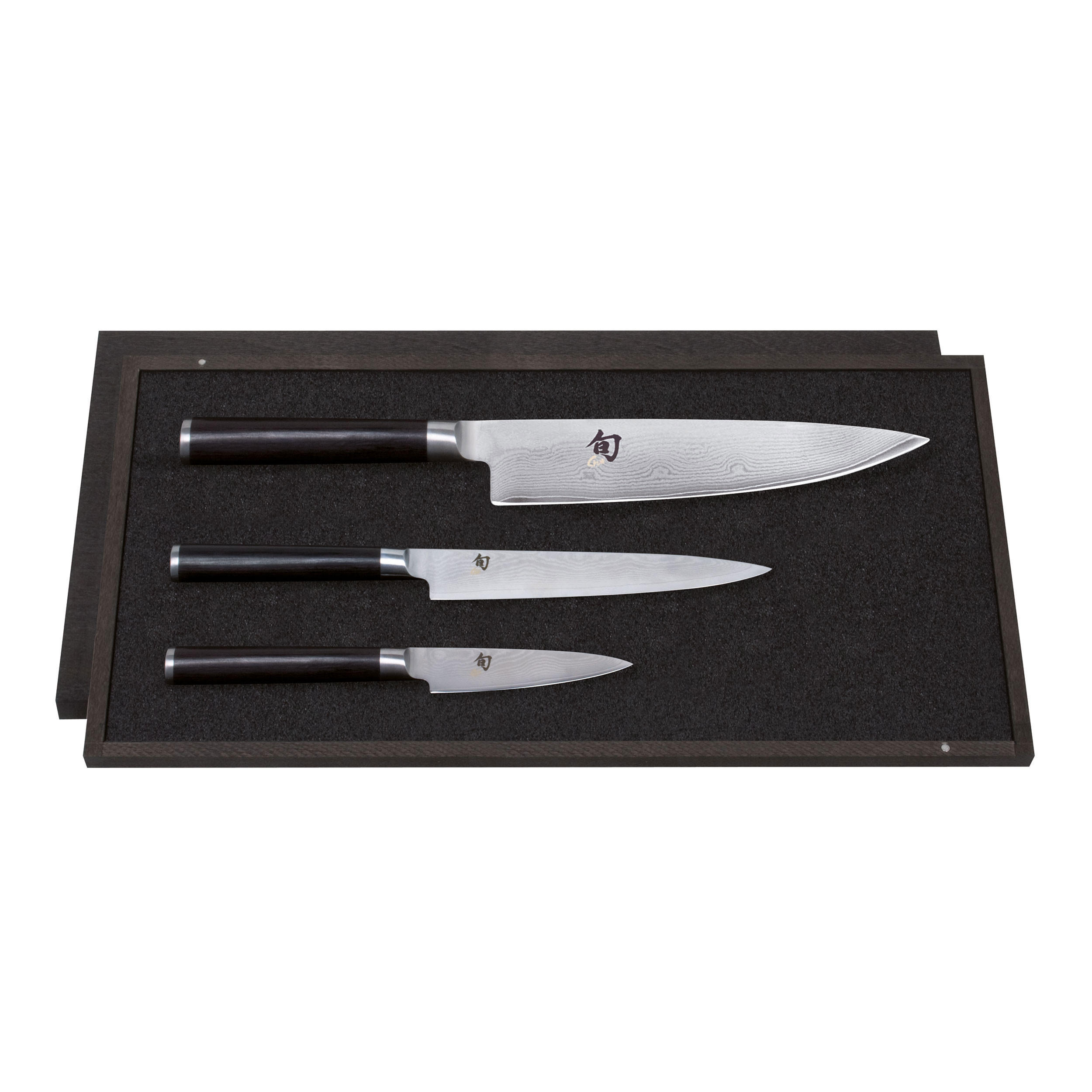 MESSER-SET Shun Classic, 3-tlg. - Silberfarben, Metall - Kai Messer