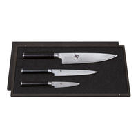 MESSER-SET Shun Classic, 3-tlg. - Silberfarben, Metall - Kai Messer