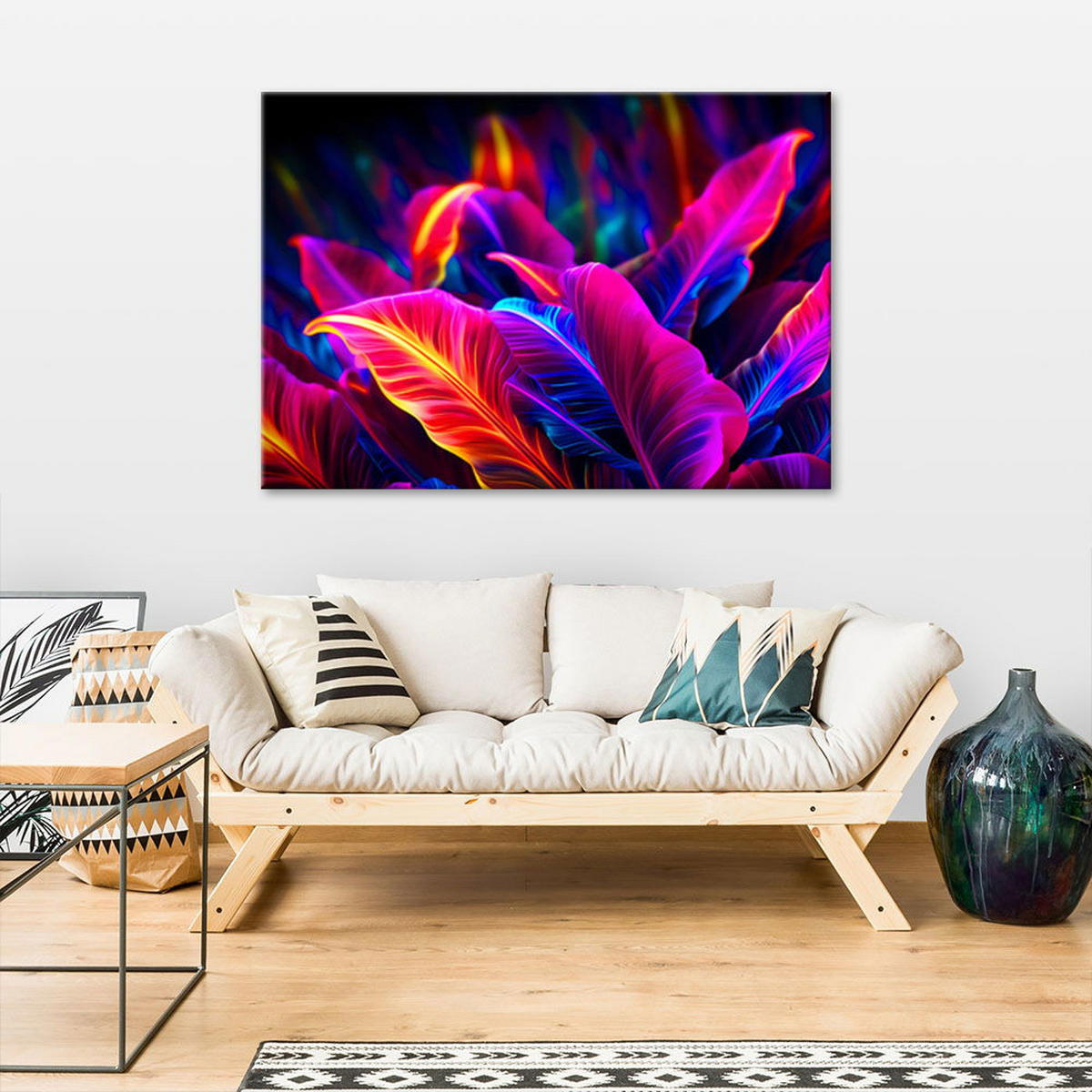 KUNSTDRUCK Bunt 100/70 cm - Multicolor, Textil (100/70cm) - KUNSTLOFT