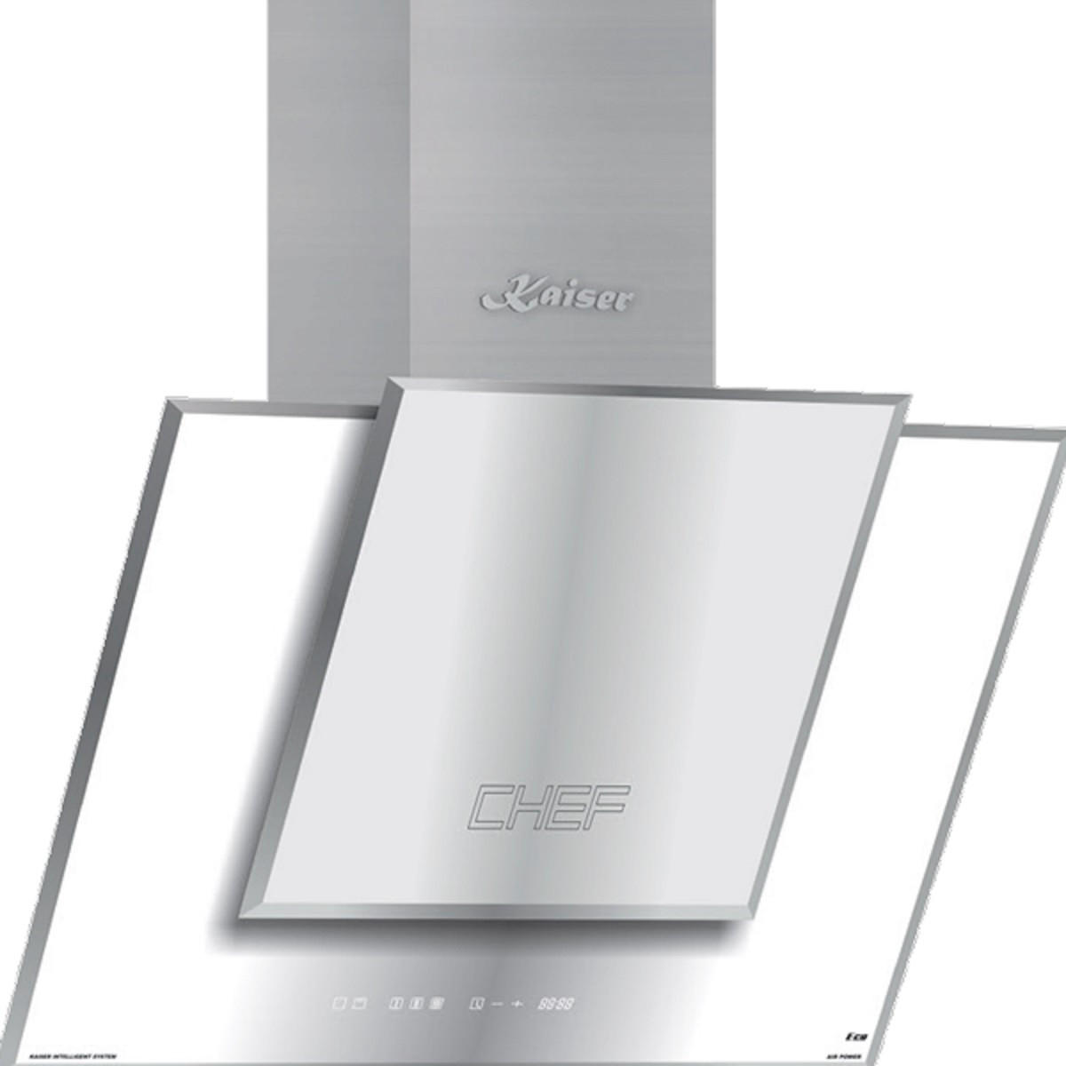 DUNSTABZUGSHAUBE AT 8409 FW Eco 80 cm Weiß - Weiß, Glas/Metall (80/103/45cm) - Kaiser Küchengeräte
