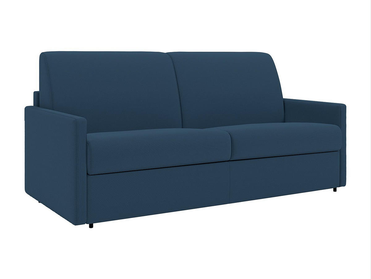 SCHLAFSOFA - 3 Personen - stoff - marineblau Calife - Dunkelblau, Textil (170/97/223cm) - Vente-Unique
