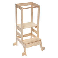 KINDERHOCKER Tower, Holz, Naturfarben - Beige, Holz (51/90/51cm) - Atmosphera for kids