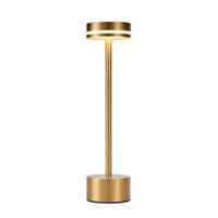 LED stolní lampa Abert 8/8/31,5 cm - zlatá, kov (8/8/31.5cm) - Nettlife