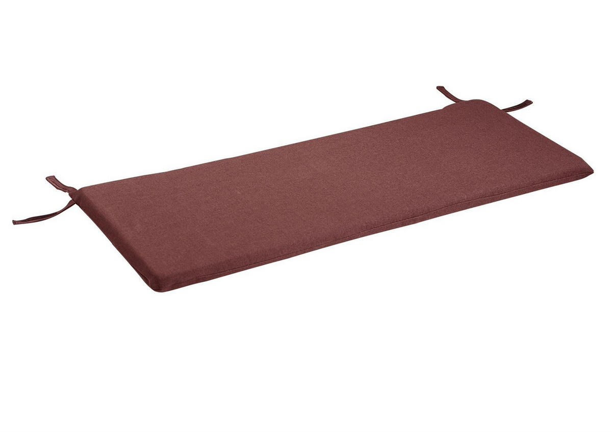 SITZBANK Deborah 146 x 52 x 87 Massivholz Buche lackiert/Weinrot - Buchefarben/Rot, Holz (146/87/52cm) - 58aufmkessel