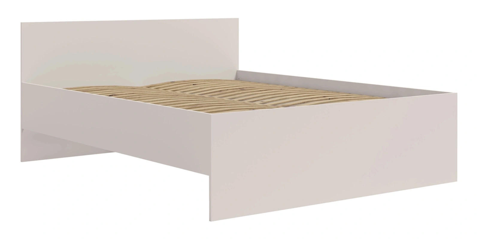 BETT 160x200 cm Kaschmir - mit Lattenrost - Modena - Beige, Holz - Ravio