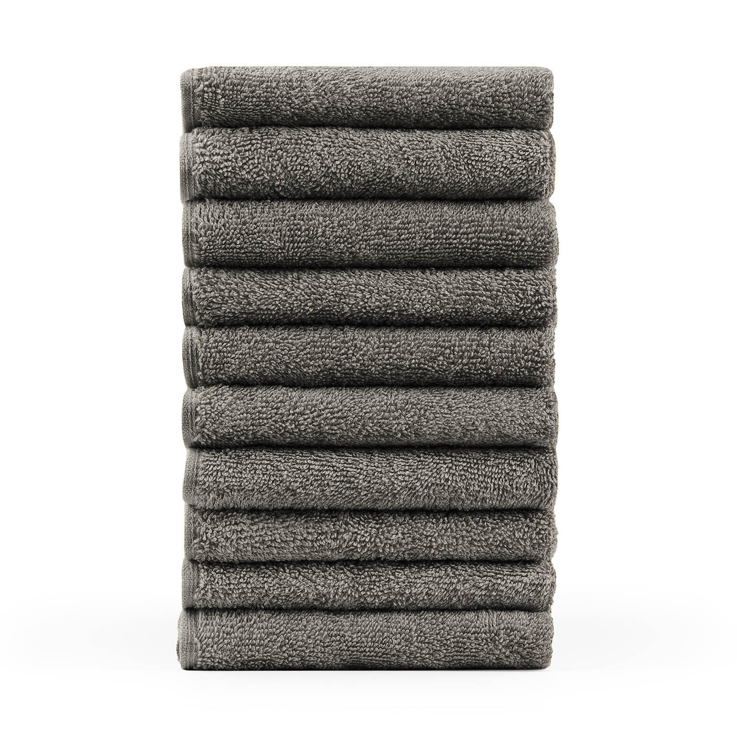 RUČNÍK PRO HOSTY sada 10 ks, 10x ručník pro hosty 30/30 cm, sivá - sivá, textil (30/30cm) - Blumtal