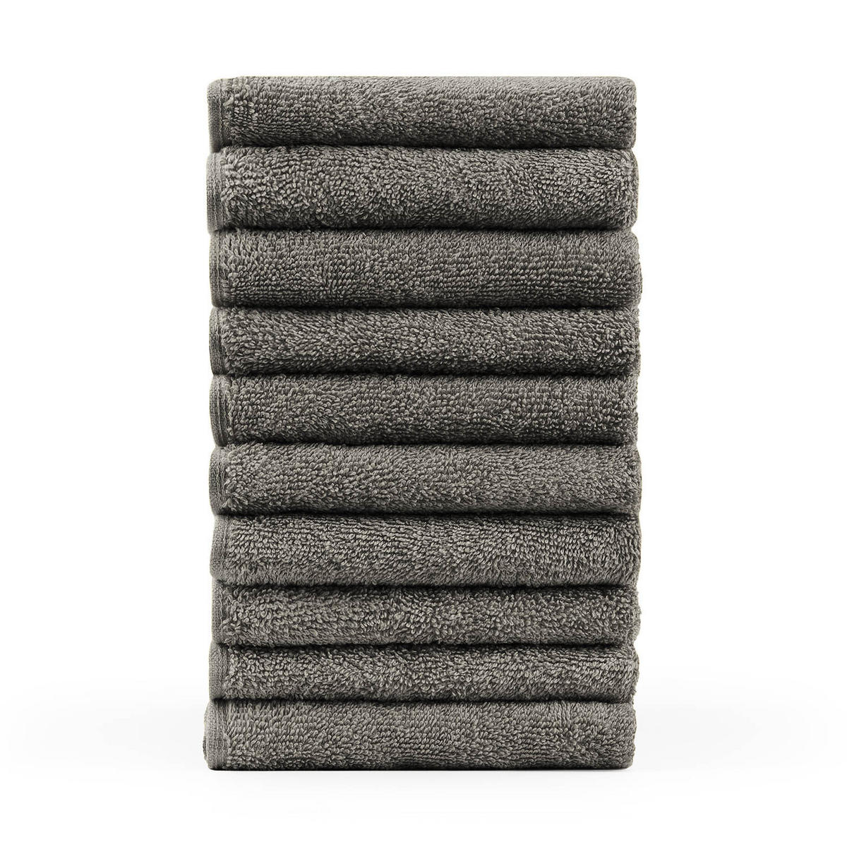 RUČNÍK PRO HOSTY sada 10 ks, 10x ručník pro hosty 30/30 cm, sivá - sivá, textil (30/30cm) - Blumtal