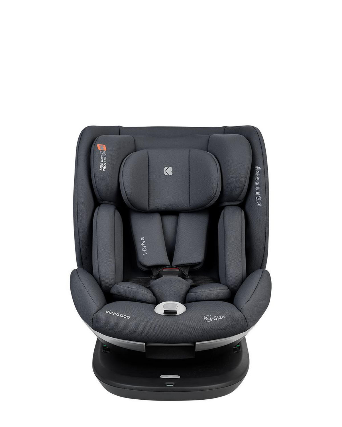 KINDERSITZ i-Drive i-Size grau (40-150cm) Isofix Top Tether, Kopfstütze, SPS - Grau, Kunststoff (44/60/50cm) - Kikka boo