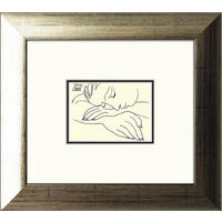 BILD gerahmt 35x39 cm Pablo Picasso „Sleeping woman“ - Beige, Holz (39/35cm) - artissimo
