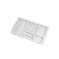 BESTECKEINSATZ Optima Vertex/Concept, Tiefe 500mm, Plattenstärkenstärke 16mm, Modul 800mm, Kunststoff, weiss - Weiß, Kunststoff (76.5/5/52cm) - EMUCA