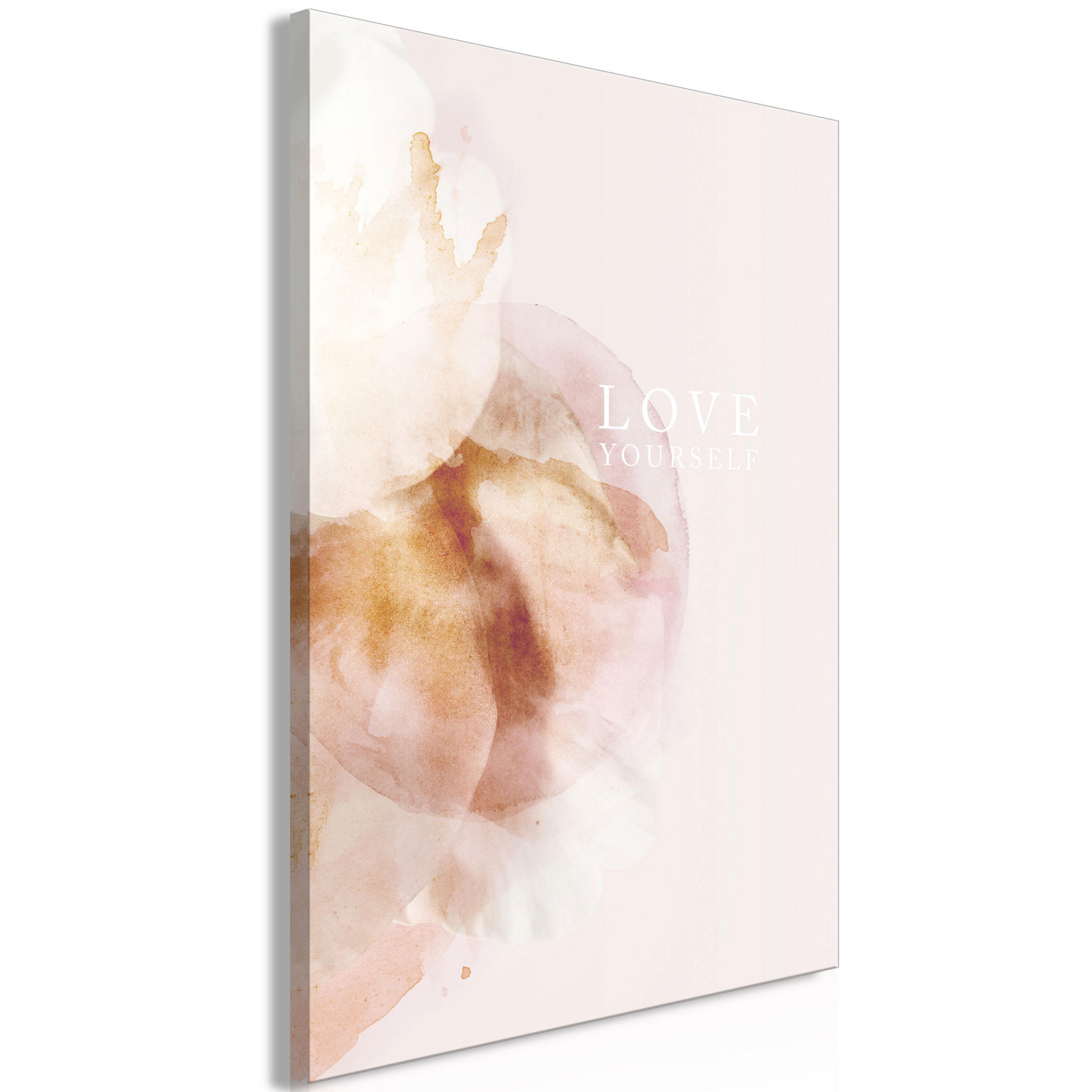 KUNSTDRUCK Rosa 40/60 cm - Pink/Beige, Textil (40/60cm) - KUNSTLOFT