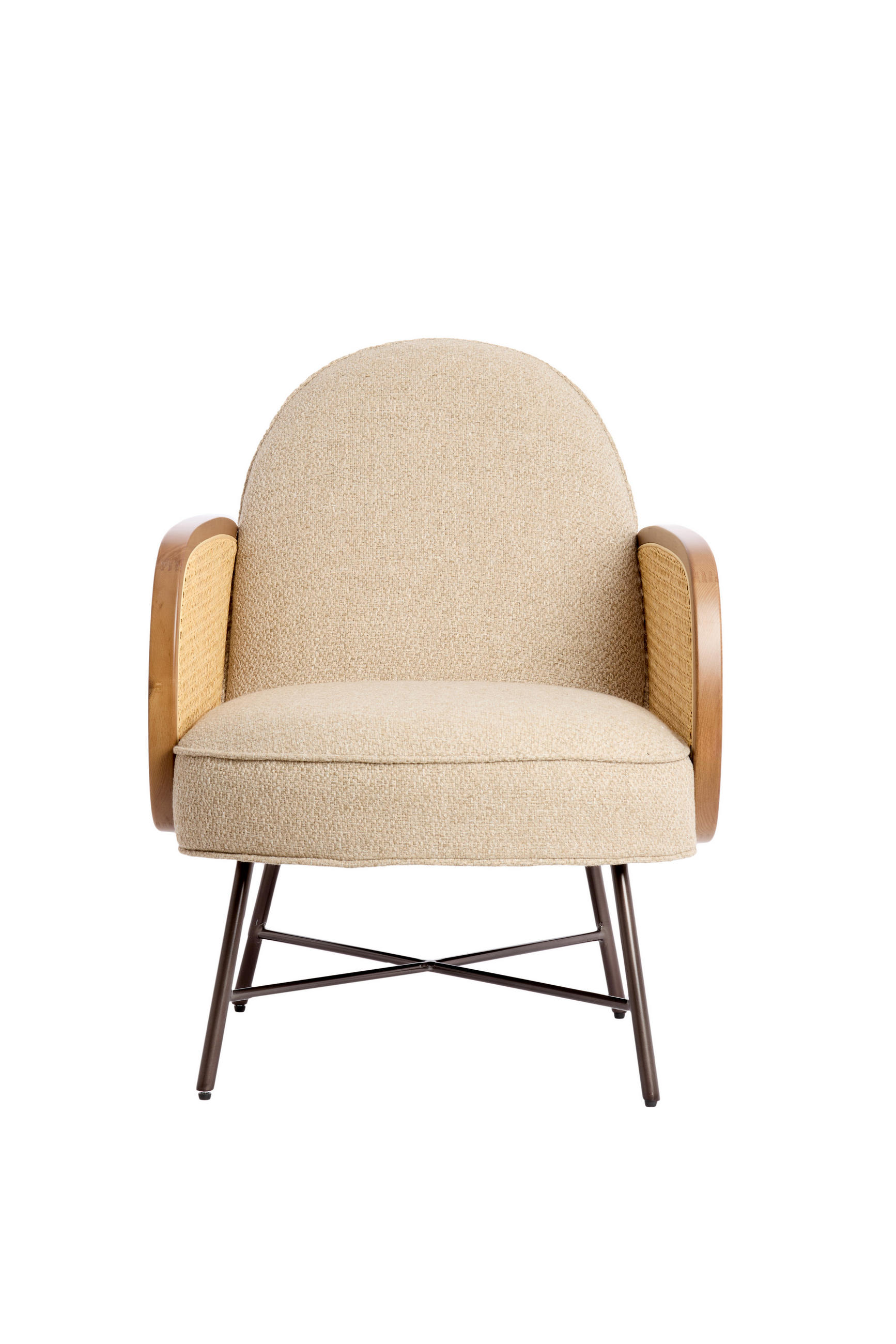 SESSEL Fienne Braun 81/60/79 cm - Braun, Metall (60/79/81cm) - Light & Living