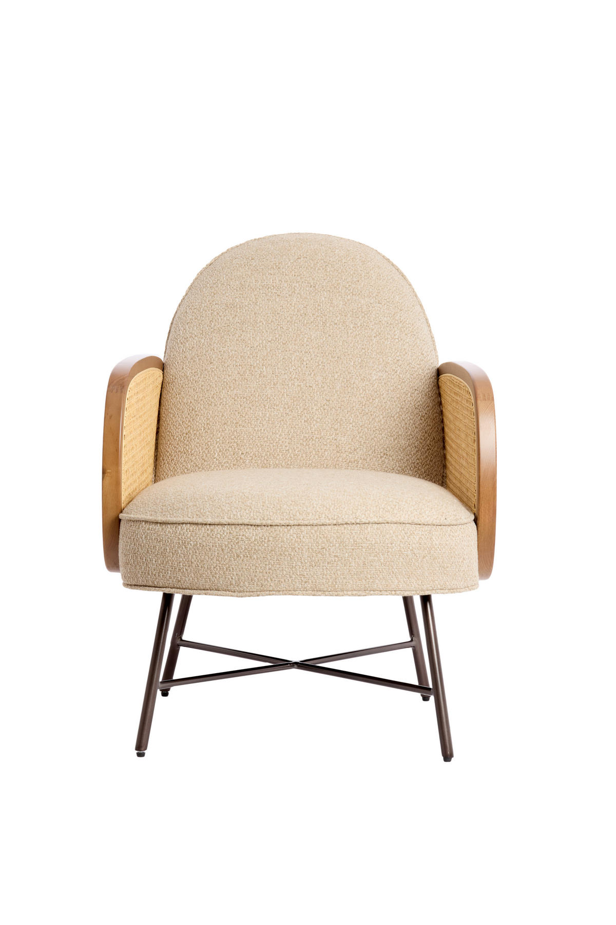 SESSEL Fienne Braun 81/60/79 cm - Braun, Metall (60/79/81cm) - Light & Living
