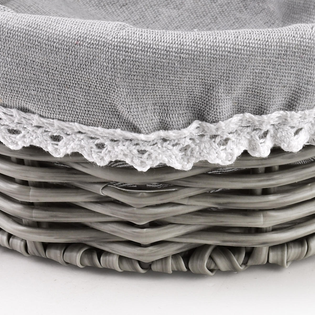 BROTKORB Sino Grau 23x23x9cm Kunststoff - Grau, Kunststoff (23/9/23cm) - Mondex