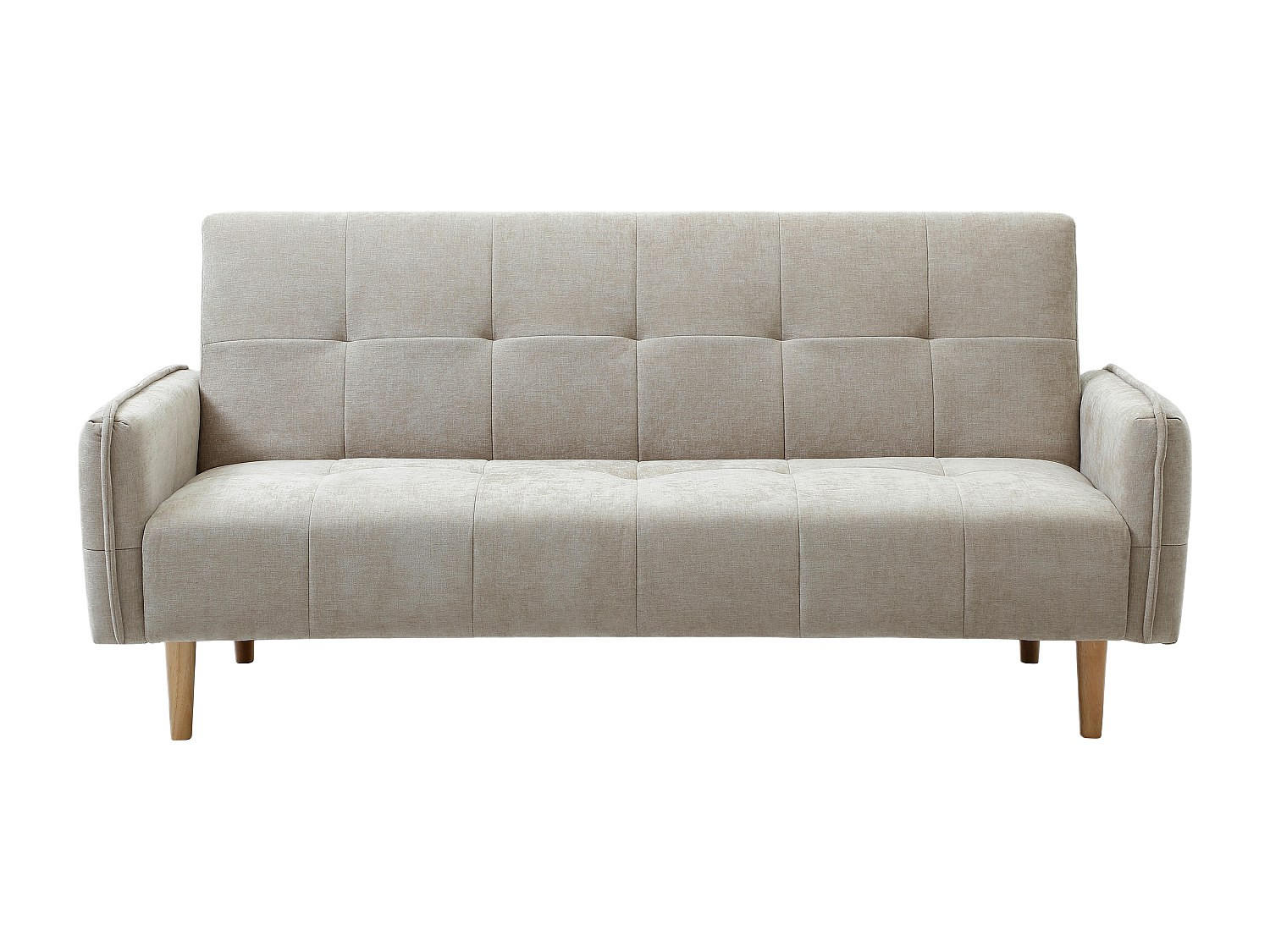 SCHLAFSOFA - 3 Personen - Stoff - Beige - - Beige, Textil (208/92/92cm) - Vente-Unique