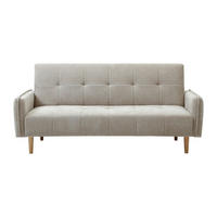 SCHLAFSOFA - 3 Personen - Stoff - Beige - - Beige, Textil (208/92/92cm) - Vente-Unique