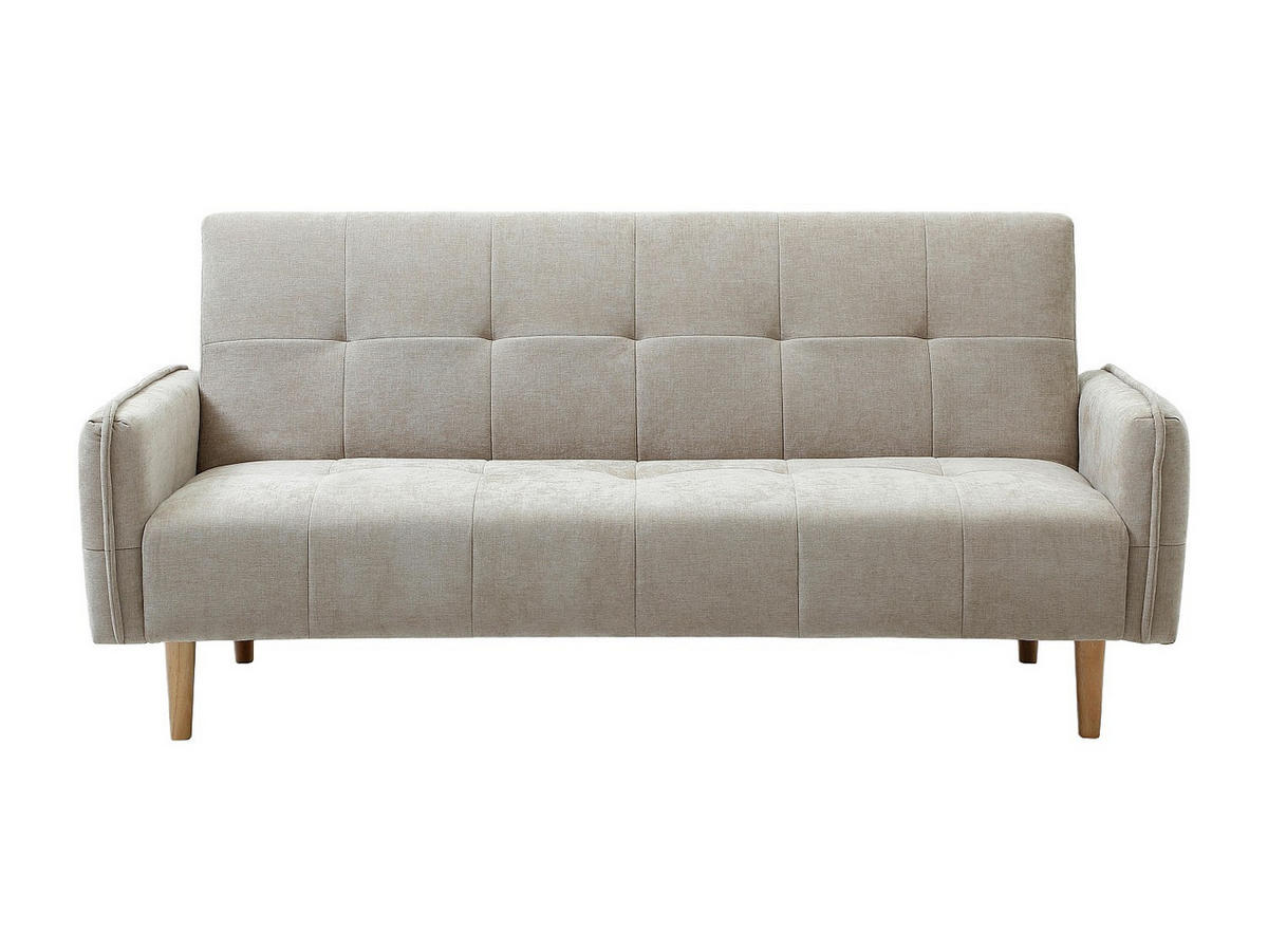 SOFA 3‑Sitzer mit Clic‑Clac‑Funktion – Stoff – Beige – SONIATA - Beige, Textil (208/92/92cm) - Vente-Unique