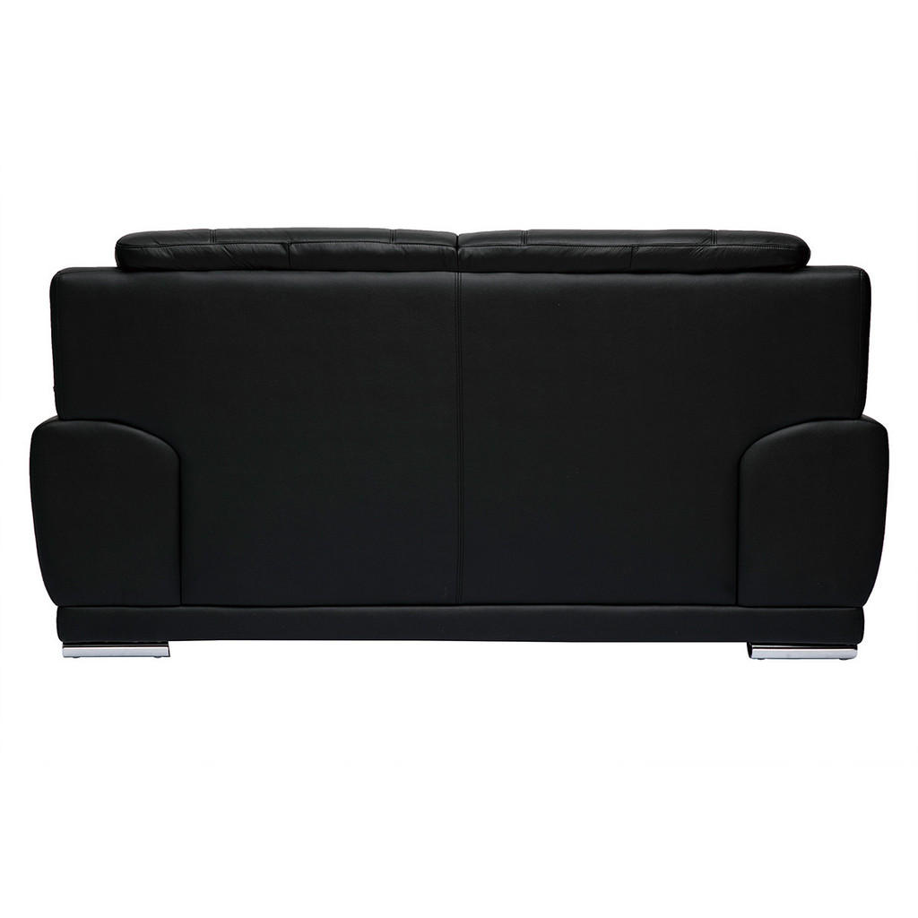 Thumbnail - Miliboo Ledersofa, Schwarz, Leder, 94x89x177 cm, Wohnzimmer, Sofas & Couches, Sofas