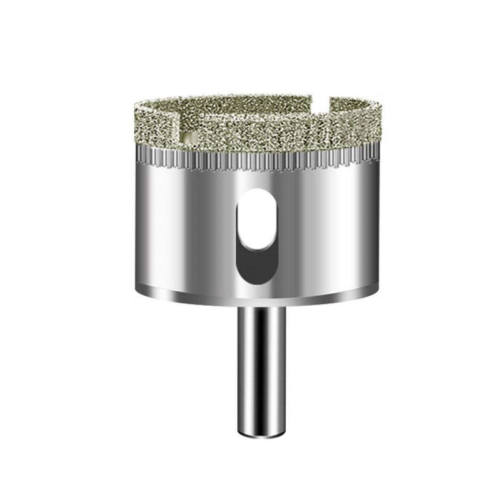 BOHRER – zum Bohren von Löchern in Glas, Keramik, Porzellan und Fliesen, 50 mm - Silberfarben, Metall (5/5/5.5cm) - DCA