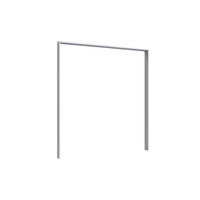 PASSEPARTOUT zu Kleiderschrank Bremen in Weiß mit Absetzungen in Multiplex – Schwebetürenschrank - Weiß, Holzwerkstoff (120/200/80cm)