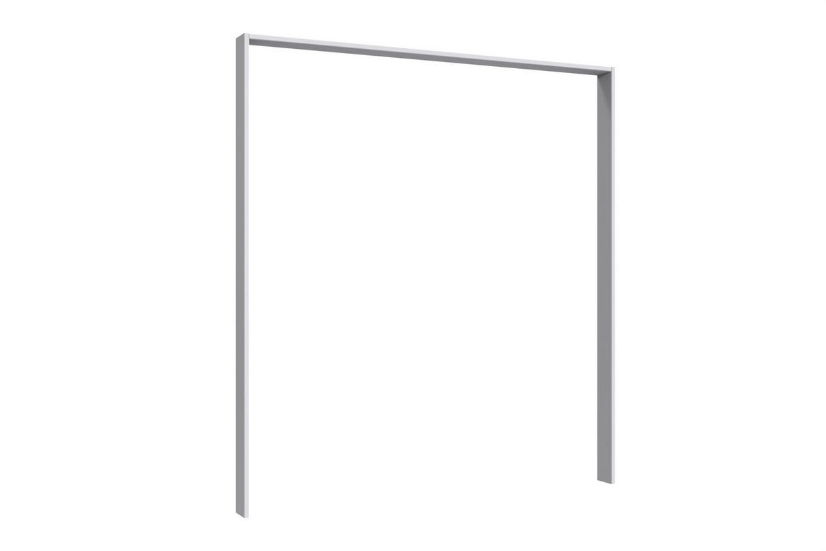 PASSEPARTOUT zu Kleiderschrank Bremen in Weiß mit Absetzungen in Multiplex – Schwebetürenschrank - Weiß, Holzwerkstoff (120/200/80cm)
