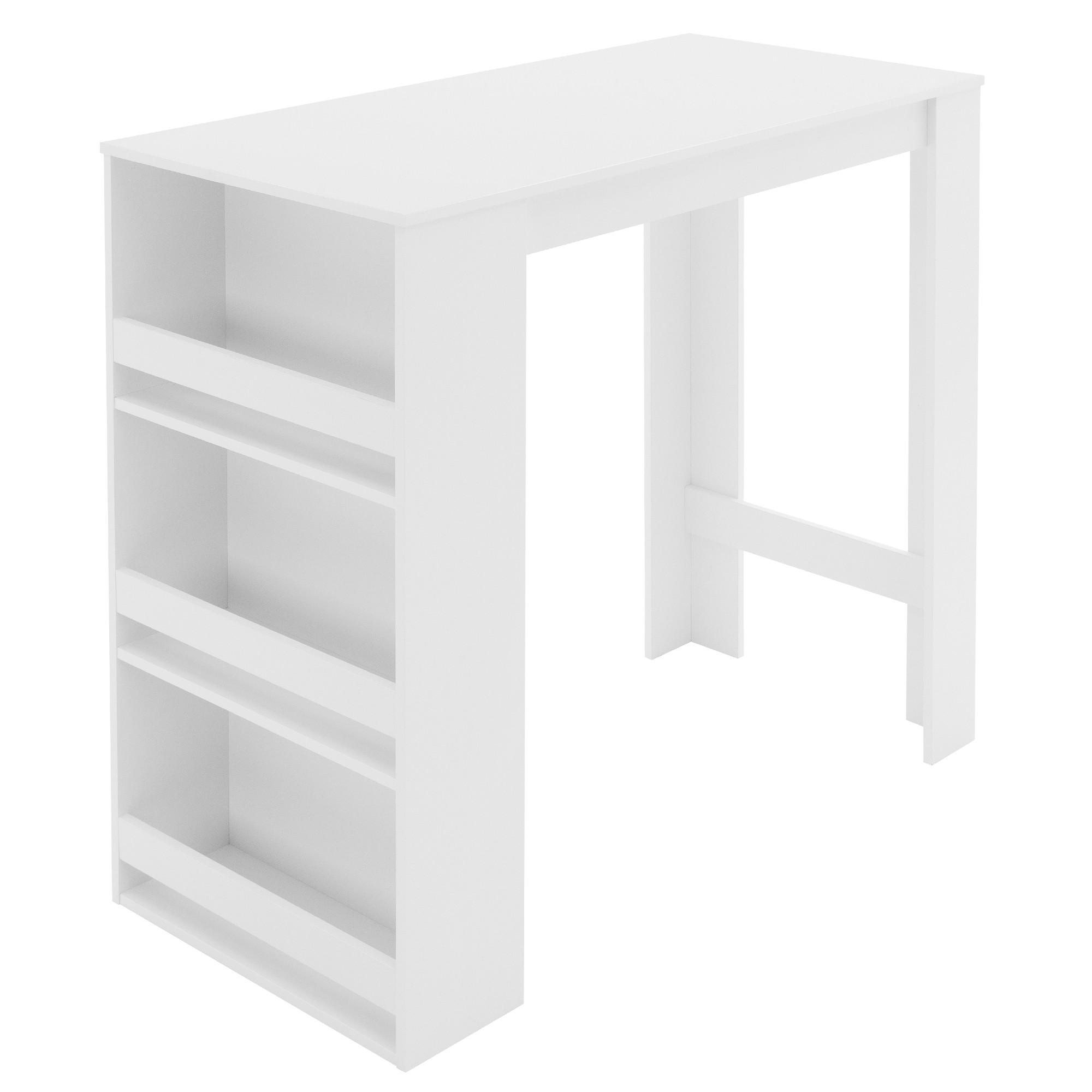 ML-DESIGN BAROVÝ STŮL 117 x 106 x 57 cm bílý
