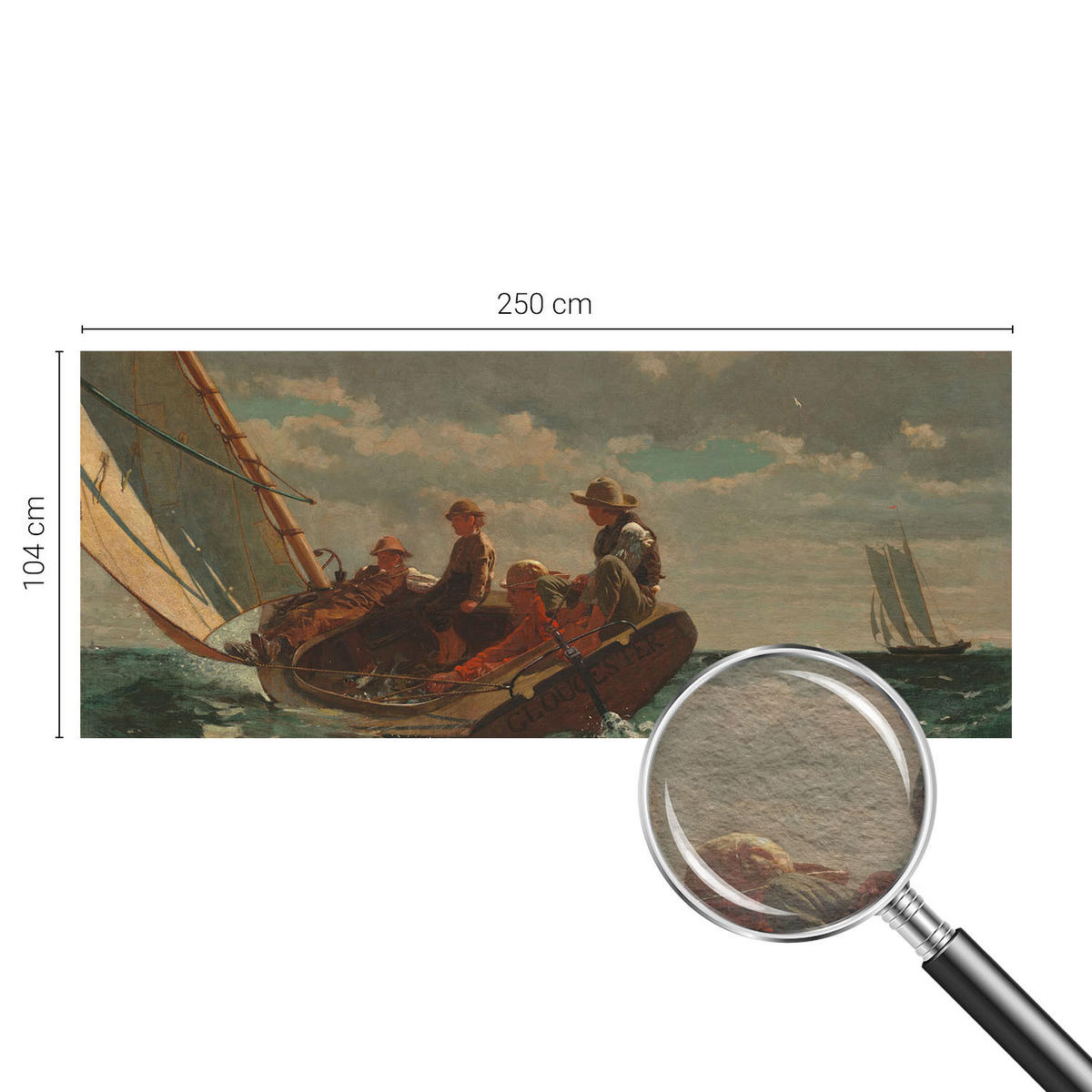 FOTOTAPETE 250x104 cm - Seeexpedition - Blau, Textil (250/104cm) - Wallfluent