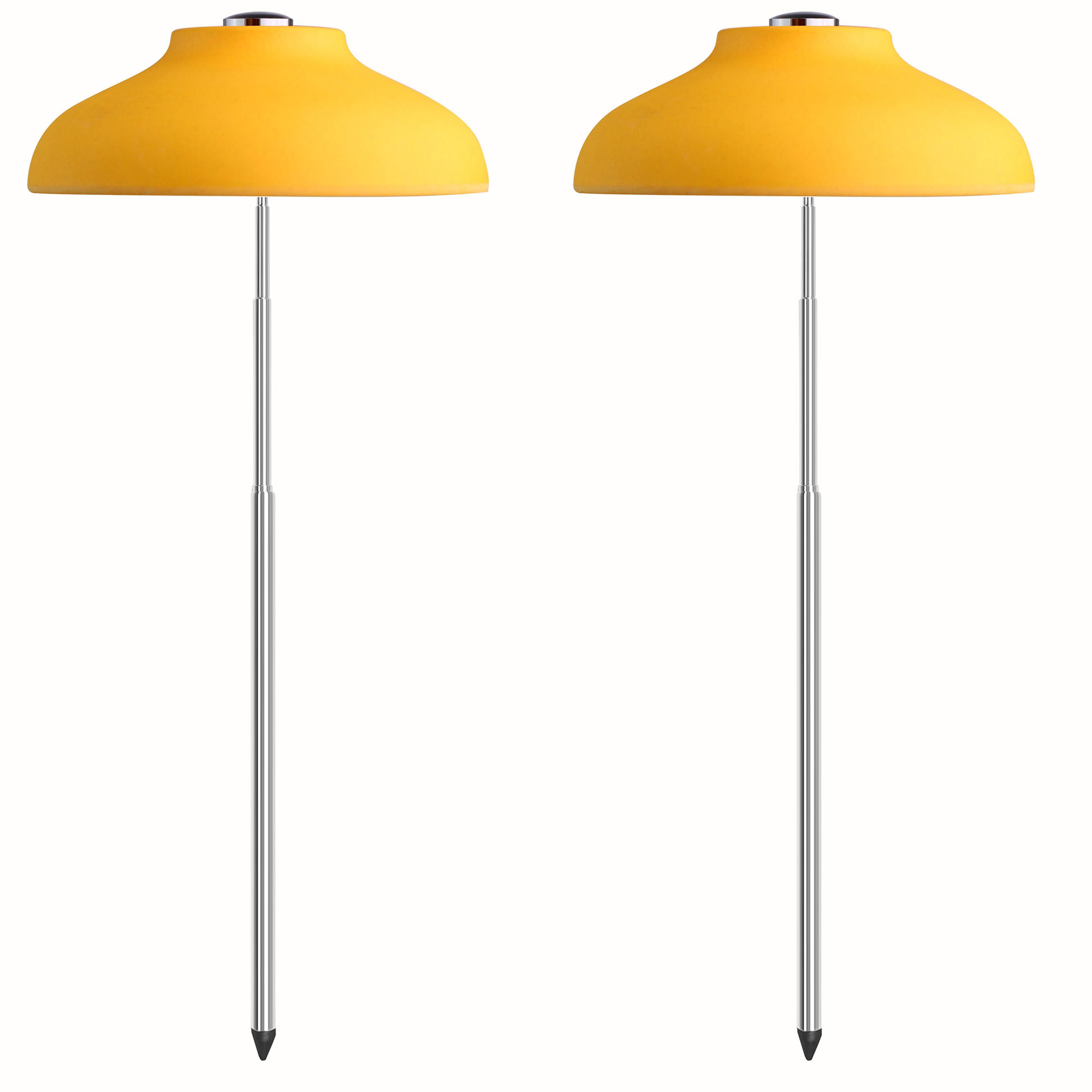 LED-PFLANZENLEUCHTE 2er-Set Pflanzenlicht mit Teleskopstab Gelb - Gelb, Kunststoff (11/70/11cm) - Northpoint
