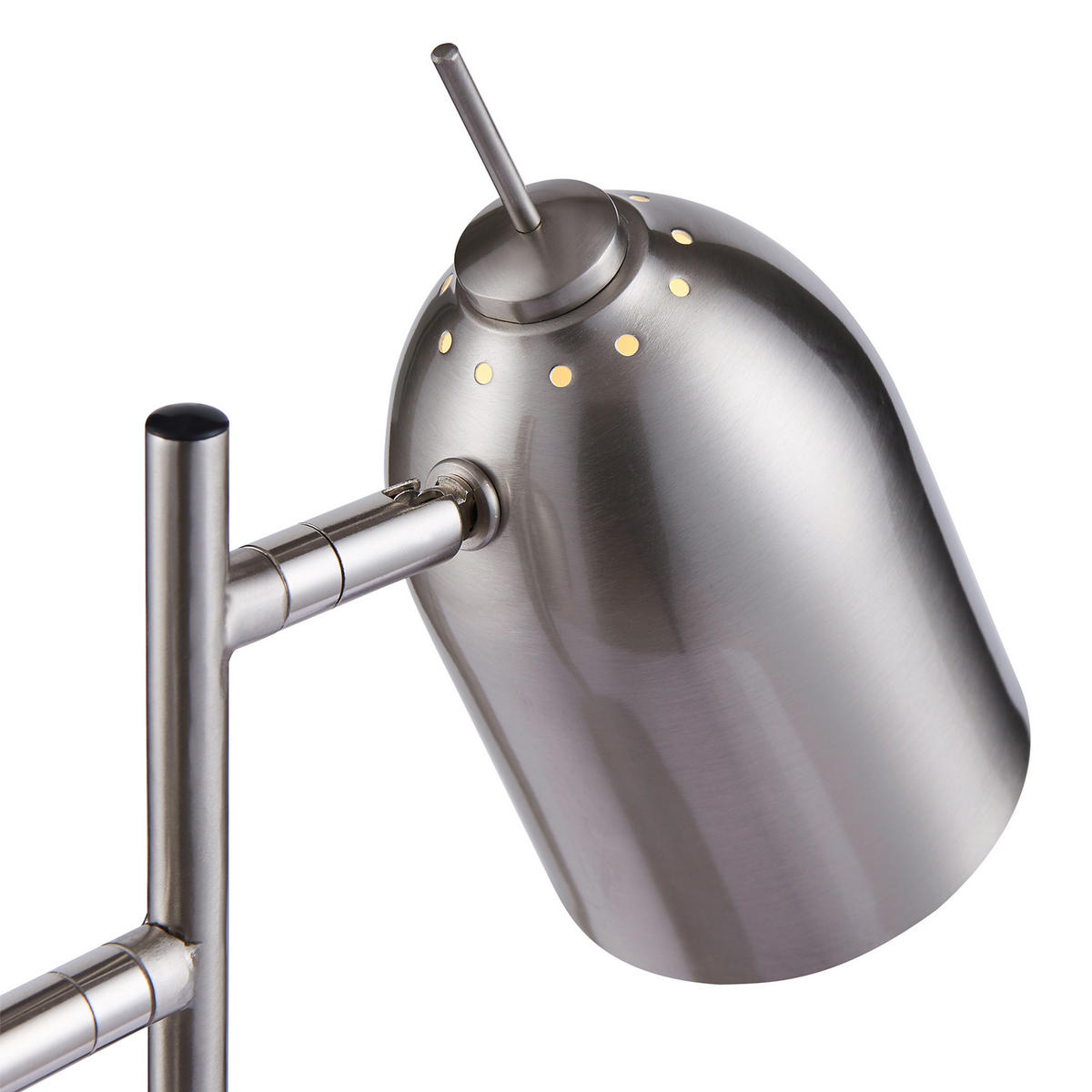 SCHREIBTISCHLEUCHTE Nickel - Silberfarben, Metall (46.2/16/46.2cm) - Teamson Home