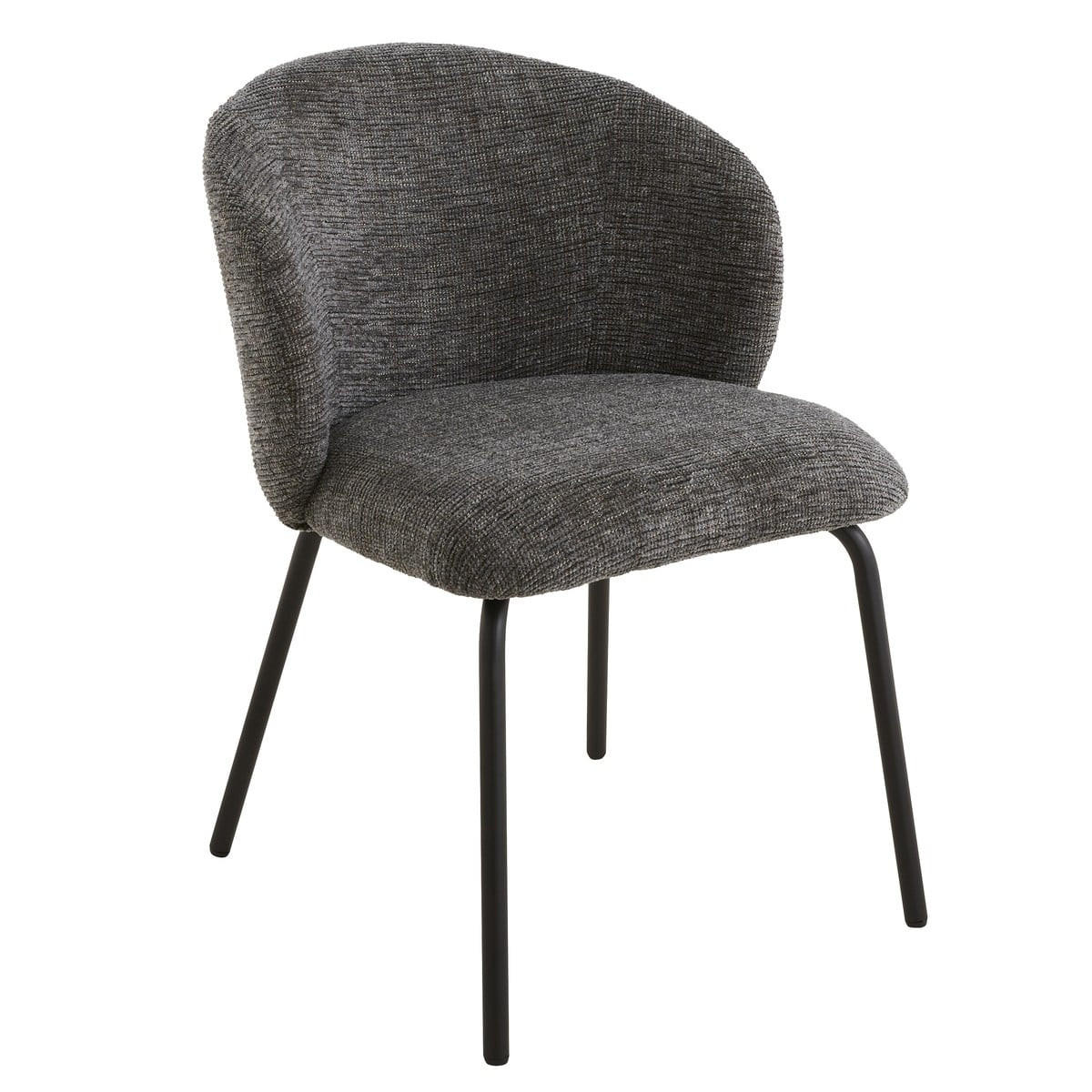 2ER-SET Stühle mit gepolsterter Sitzfläche und Rückenlehne Vesper 57/56/78 cm - Grau, Holzwerkstoff (49/79/56cm) - Calicosy