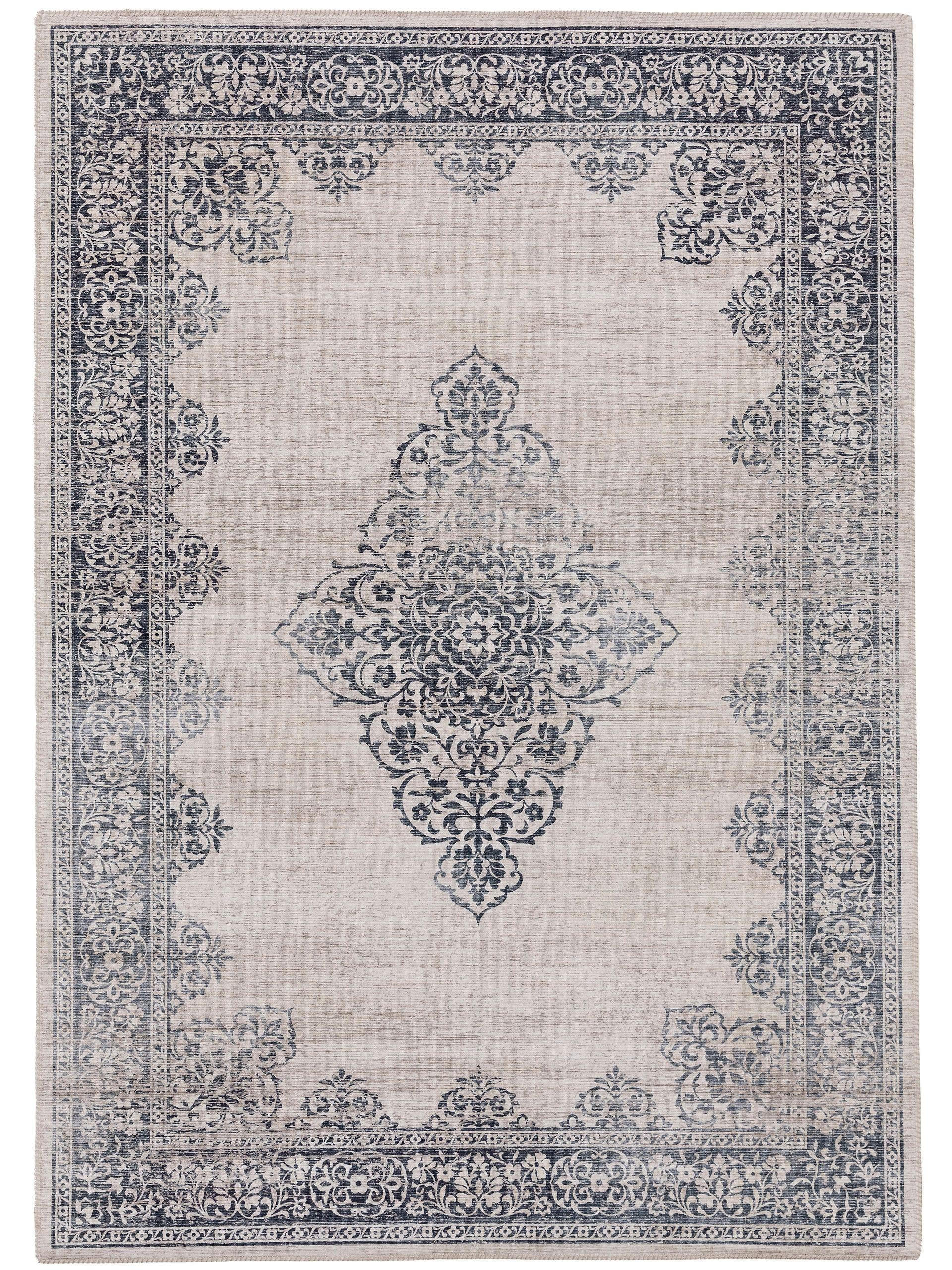 TEPPICH Laury Grau 120x170 cm - Grau, Textil (120/170cm) - benuta Pop