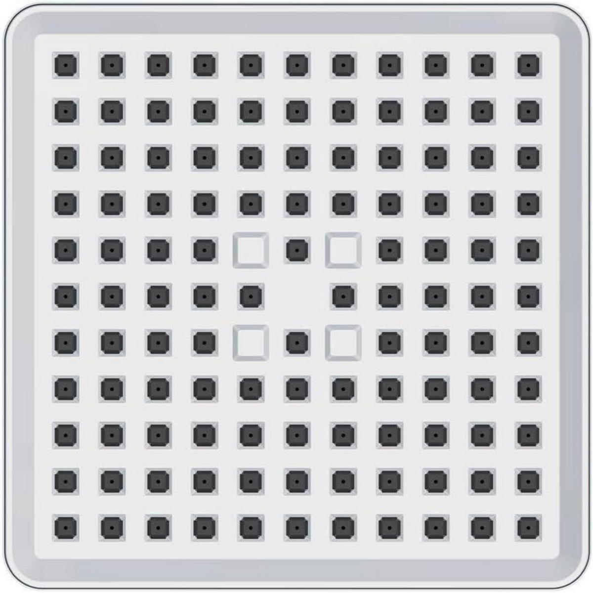 KOPFBRAUSE mit Filter 6 Zoll Chrom - Silberfarben, Metall (15.2/12.7/15.2cm)